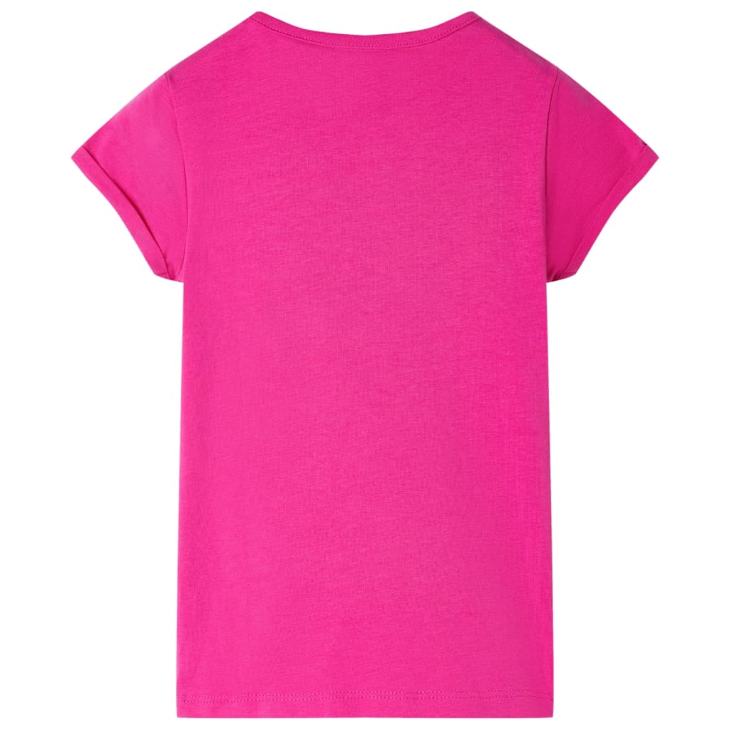 T-shirt de criança rosa-escuro 92