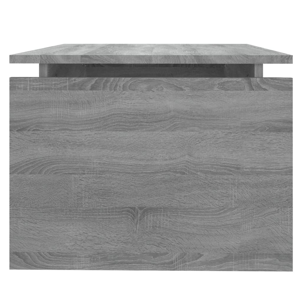 vidaXL Mesa de centro 68x50x38 cm derivados de madeira cinza sonoma