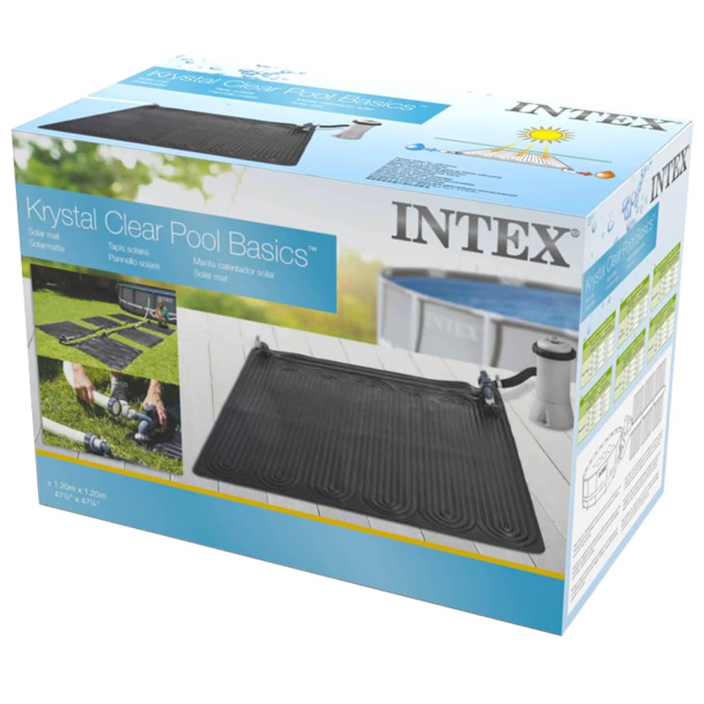 Intex Tapete aquecimento solar PVC 1,2 x 1,2 m preto 28685