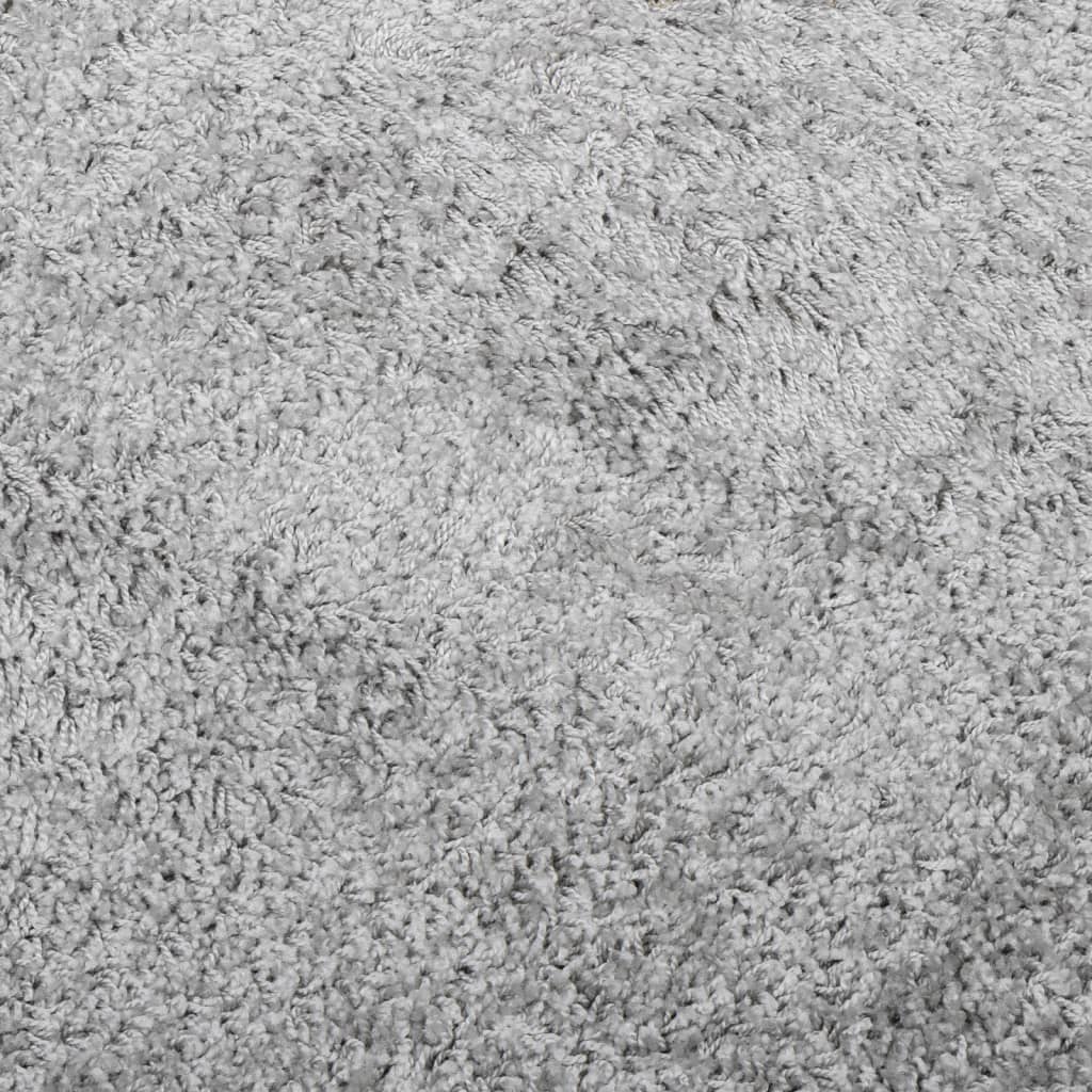 vidaXL Tapete shaggy de pelo alto PAMPLONA 60x110 cm cinzento