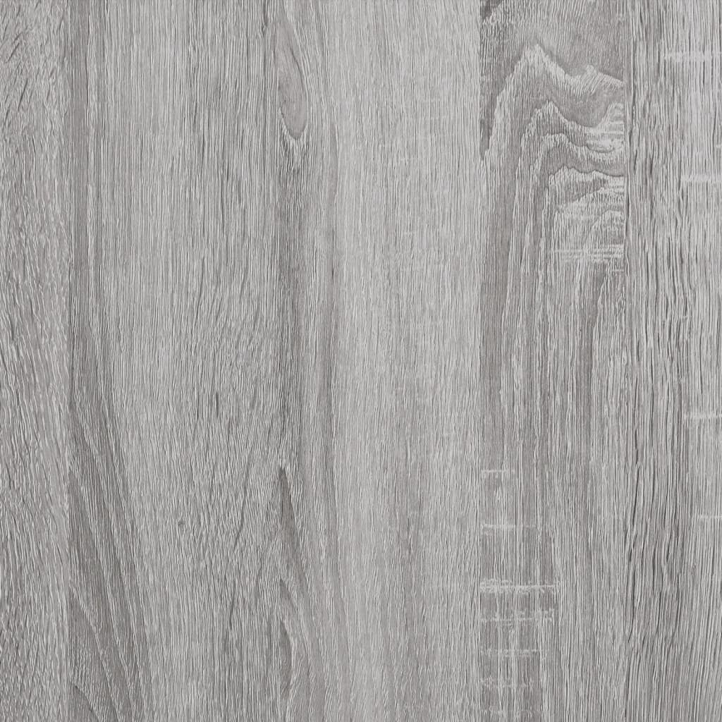 vidaXL Banco sapateira 82x32x50 cm derivados madeira cinzento sonoma