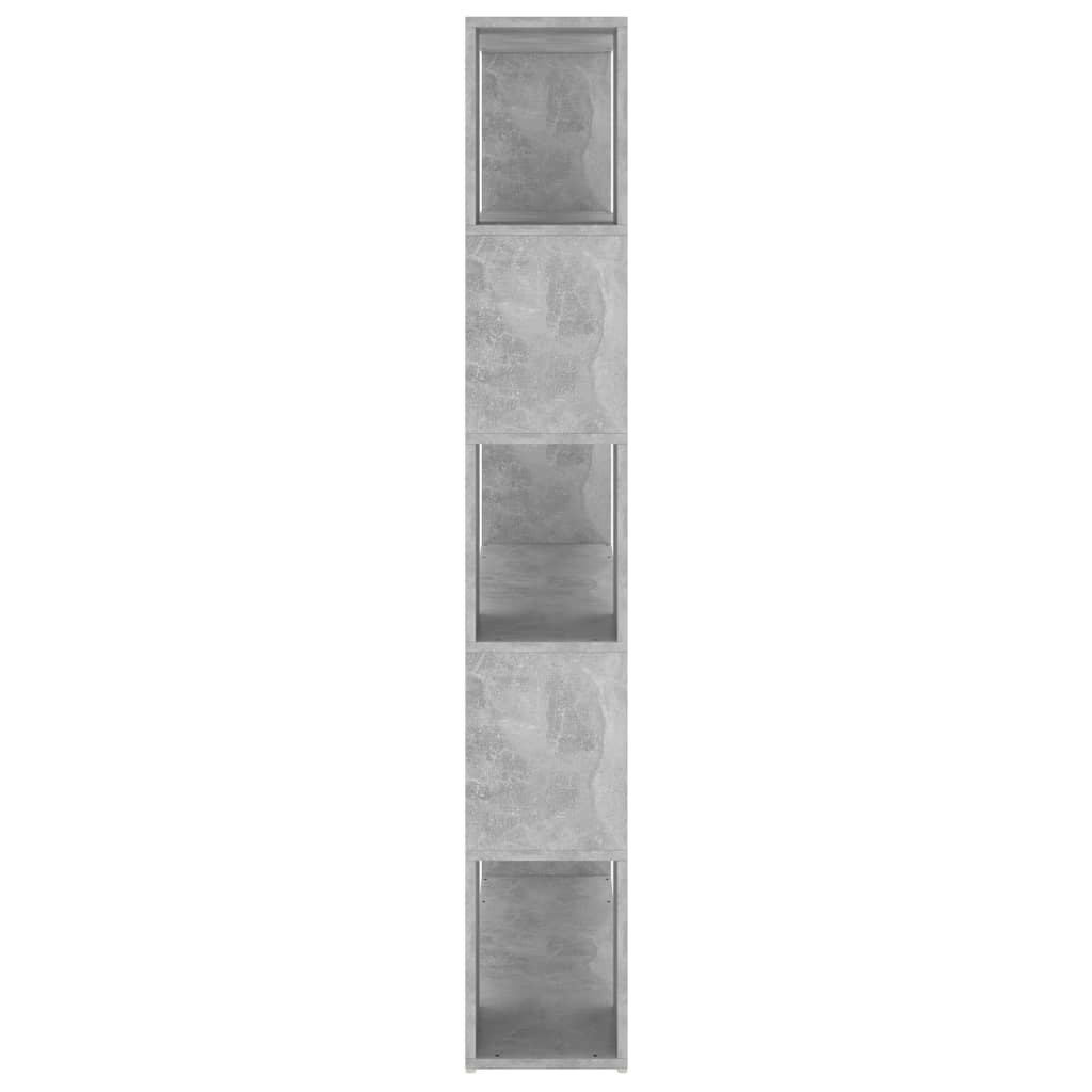 vidaXL Estante/divisória 100x24x155 cm contraplacado cinzento cimento