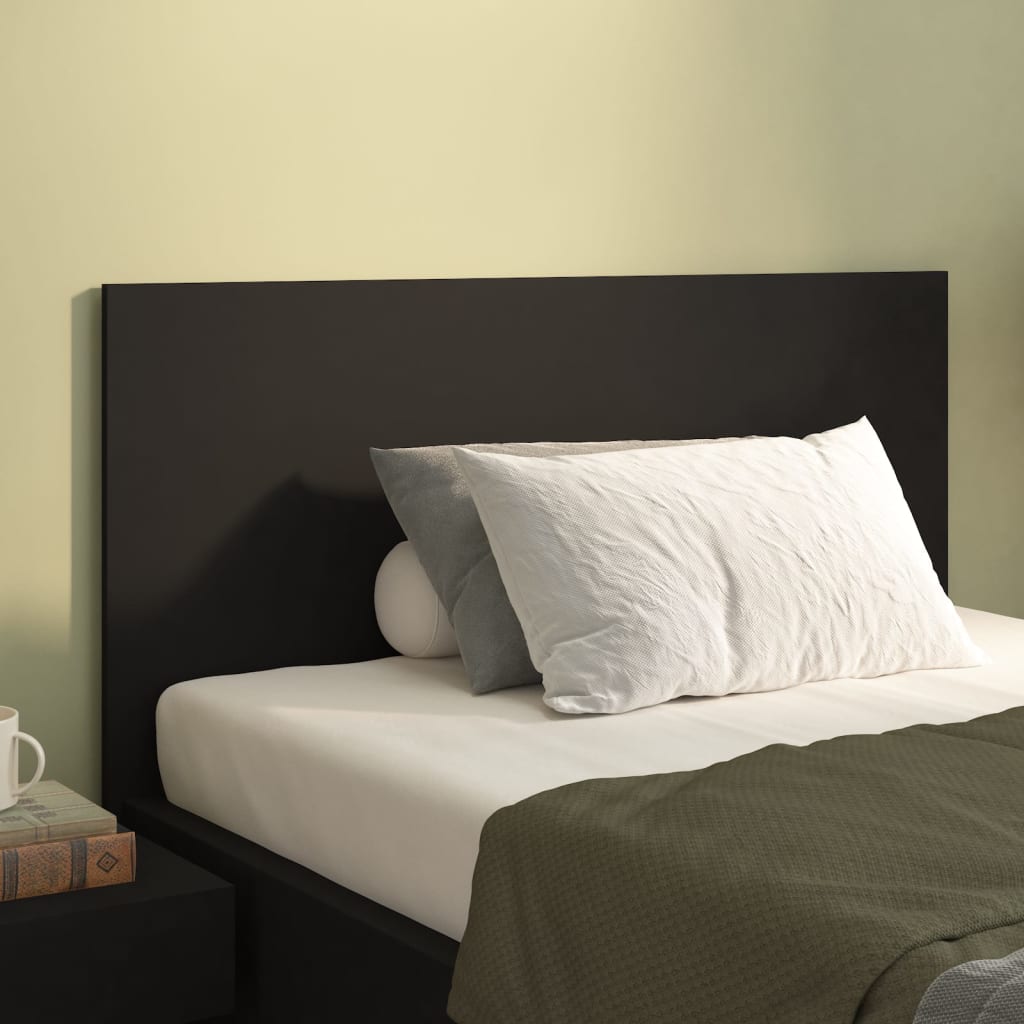 vidaXL Cabeceira de cama 120x1,5x80 cm derivados de madeira preto