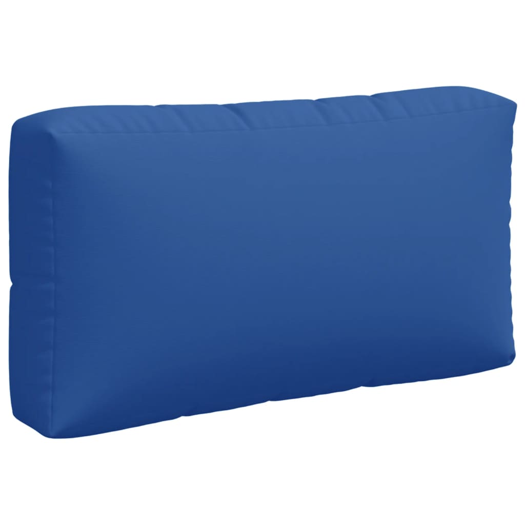 vidaXL Almofadões para móveis de paletes 3 pcs tecido azul real