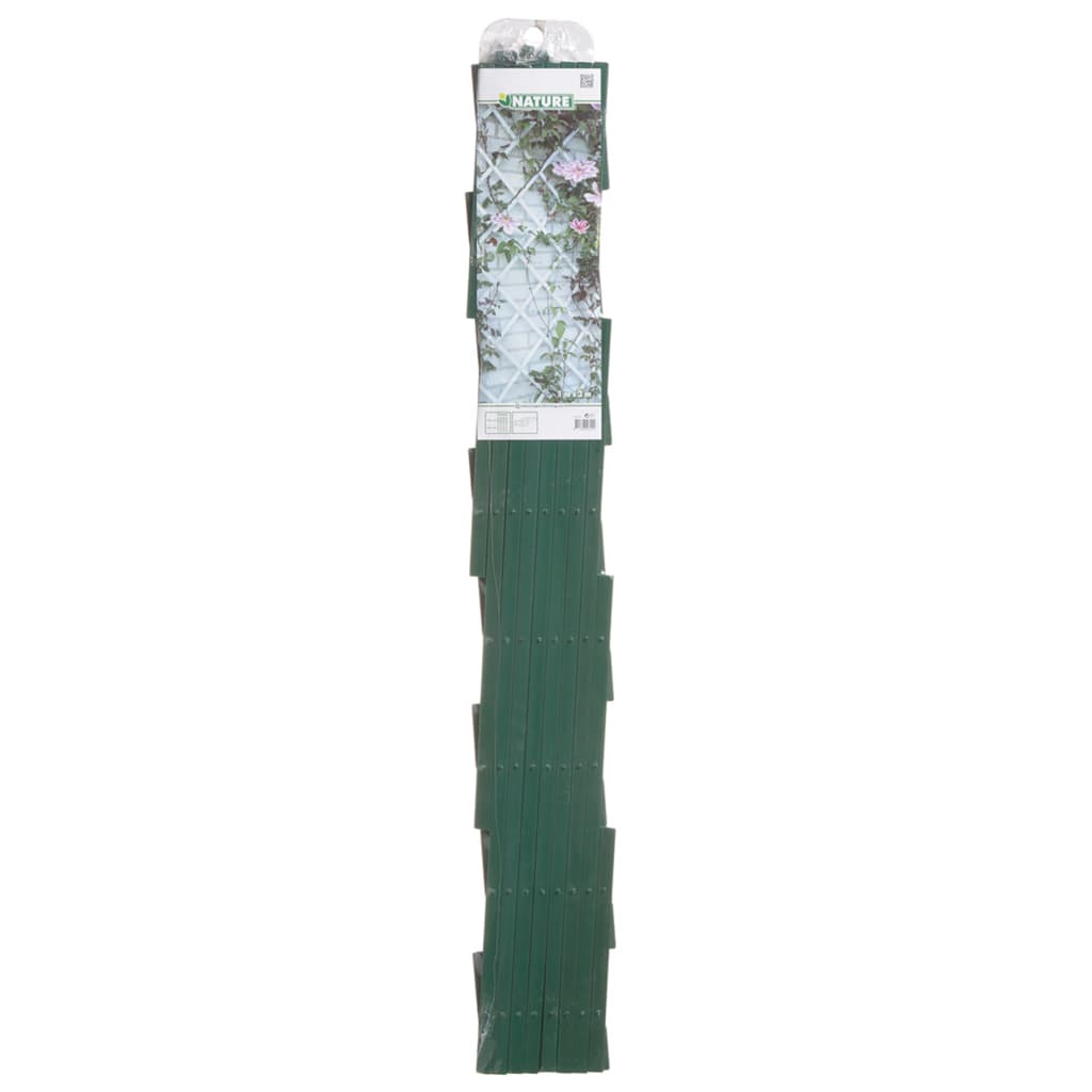 Nature Treliças de jardim 2 pcs 100x200 cm PVC verde