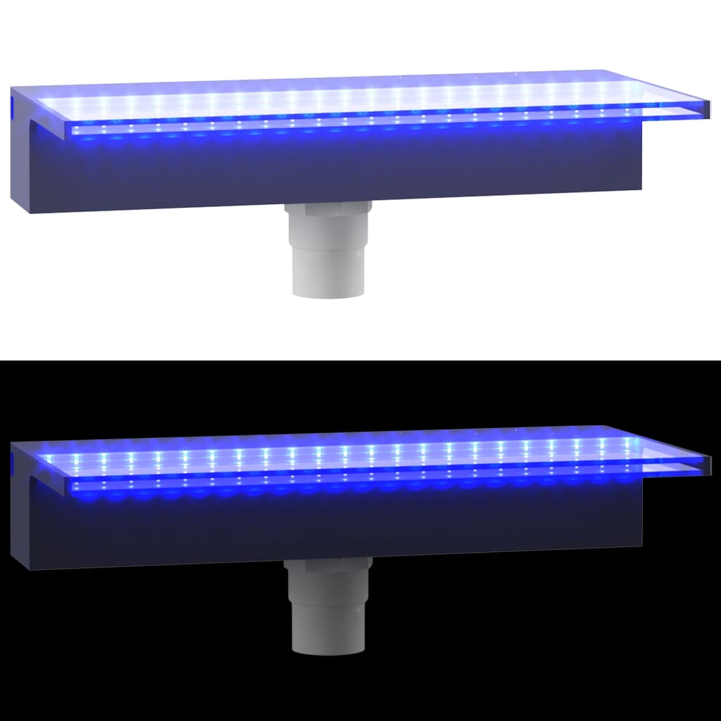 vidaXL Cascata com luzes LED RGB 45 cm acrílico