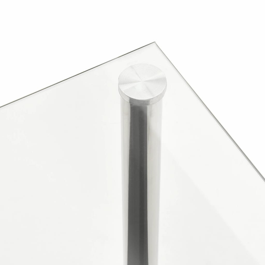 vidaXL Mesa de centro 110x43x60 cm vidro temperado transparente
