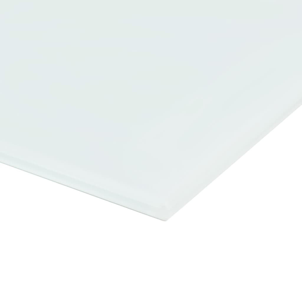 vidaXL Quadro branco magnético em vidro para parede 100x60 cm