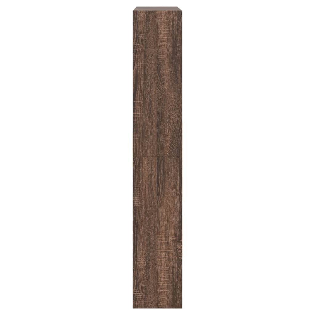 vidaXL Sapateira 80x21x125,5 cm derivados de madeira carvalho castanho