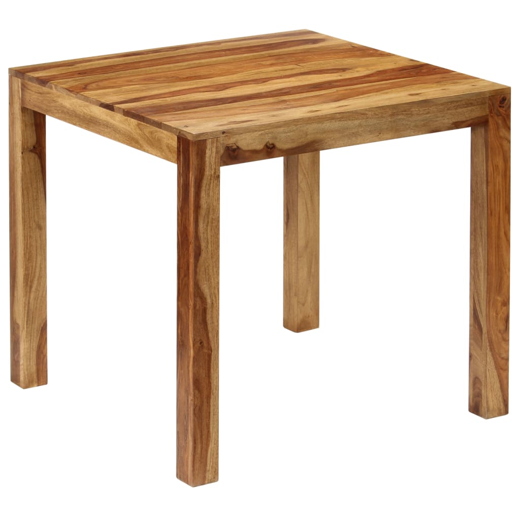 vidaXL Mesa de jantar em madeira de sheesham maciça 82x80x76 cm