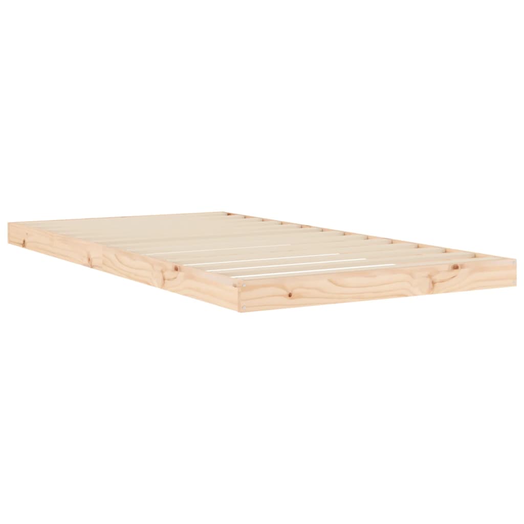 vidaXL Estrutura de cama 100x200 cm madeira de pinho maciça