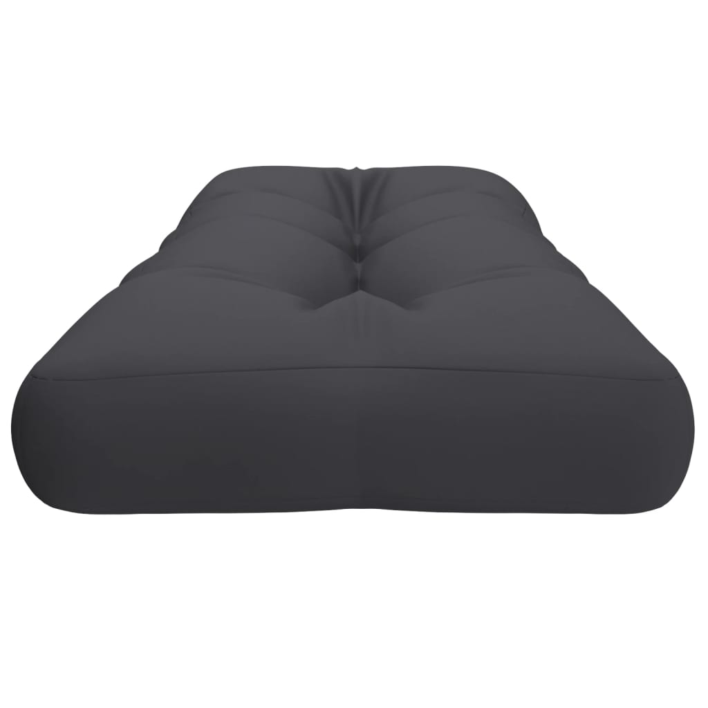 vidaXL Almofadão para sofá de paletes 120x40x12 cm tecido antracite