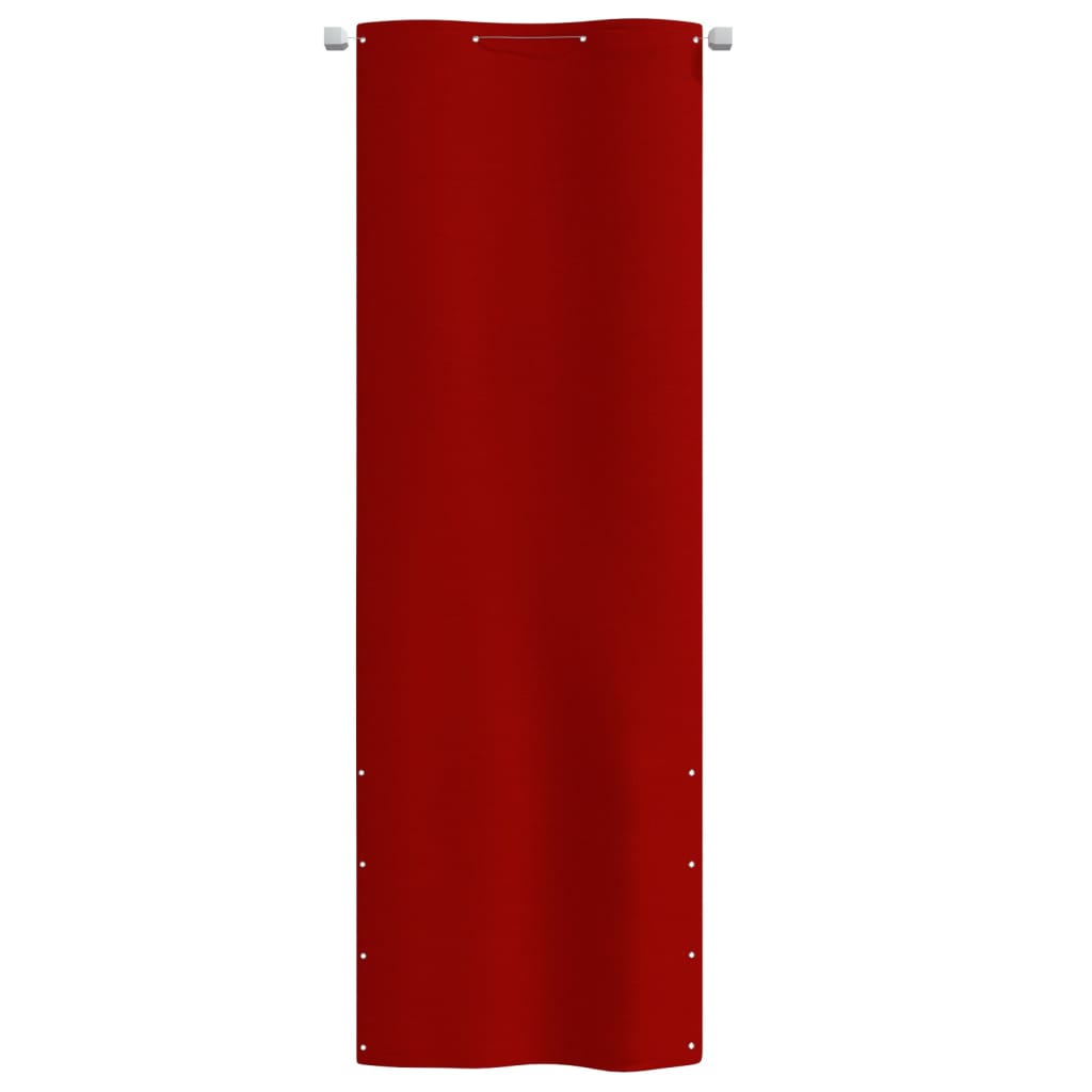 vidaXL Tela de varanda 80x240 cm tecido oxford vermelho