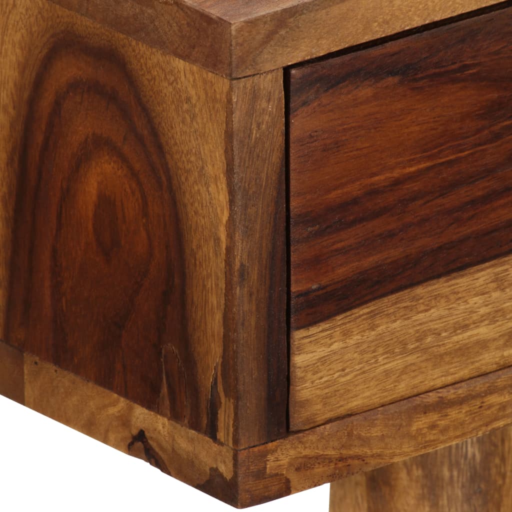 vidaXL Secretária em madeira de sheesham maciça 110x55x76 cm