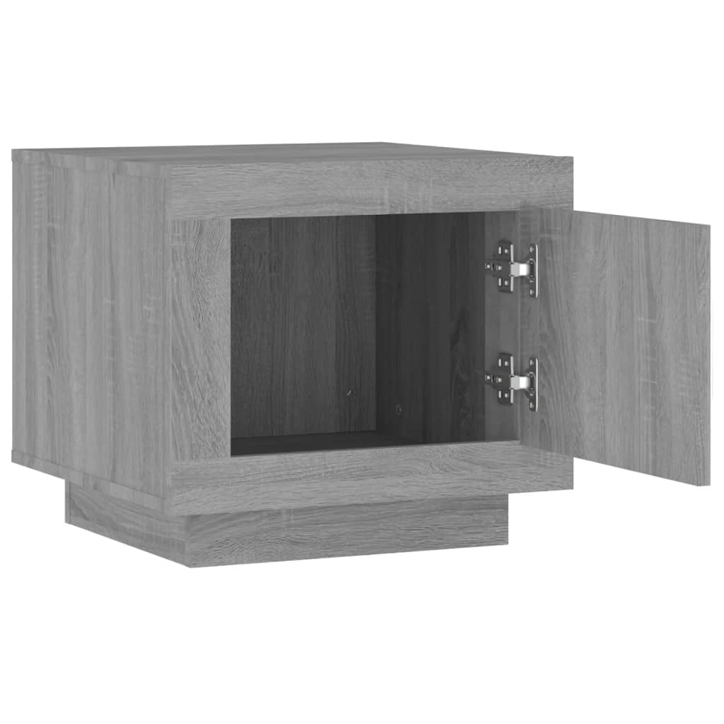 vidaXL Mesa de centro 51x50x45 cm derivados de madeira cinzento sonoma