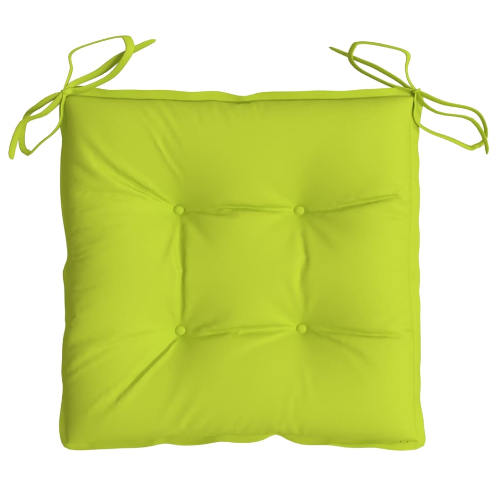 vidaXL Almofadões de cadeira 6 pcs tecido oxford verde brilhante