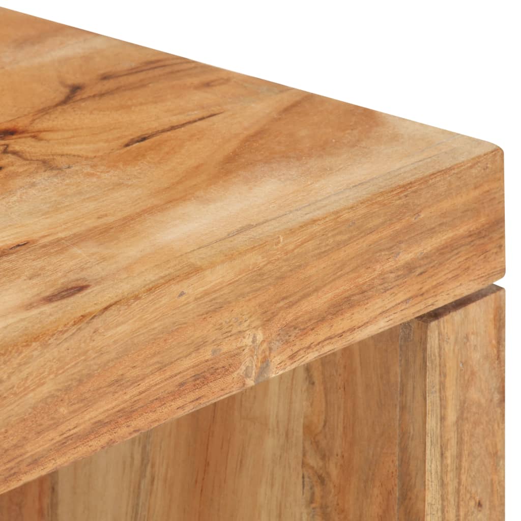 vidaXL 2 pcs conjunto de mesas de centro madeira de acácia maciça
