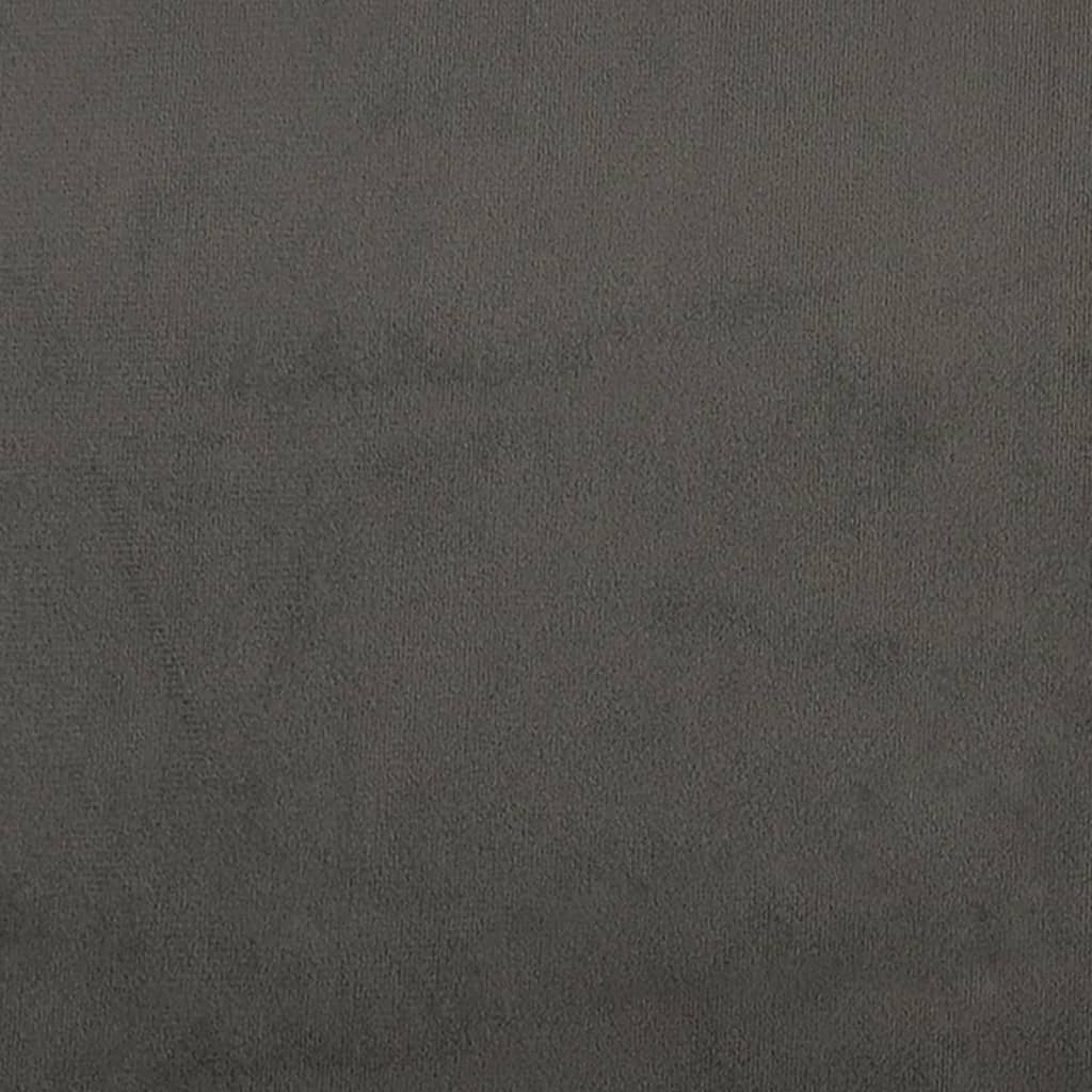 vidaXL Sofá de 3 lugares 180 cm veludo cinza-escuro