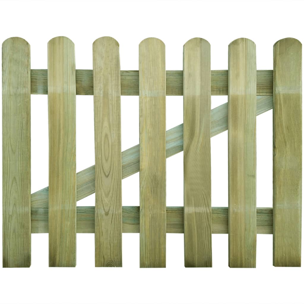 vidaXL Portão de jardim 100x80 cm madeira