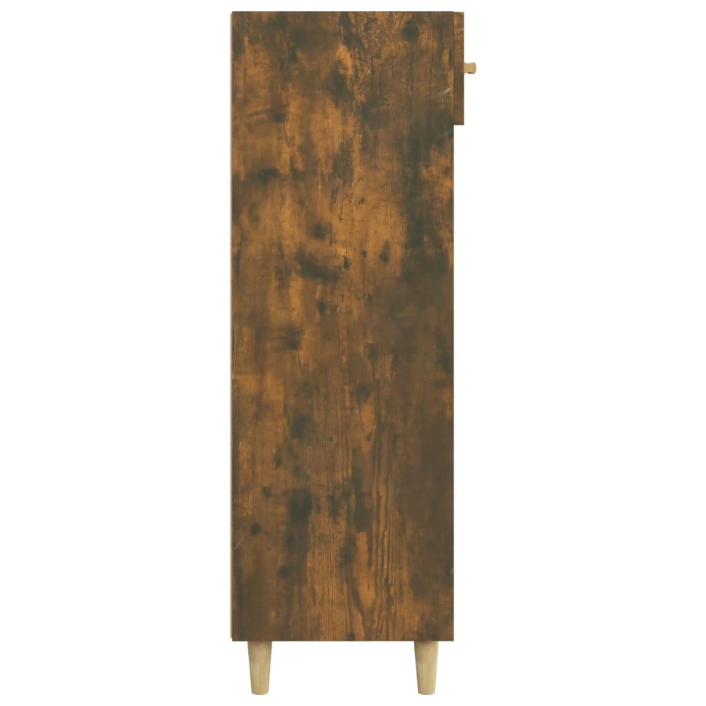vidaXL Sapateira 60x35x105 cm derivados de madeira carvalho fumado