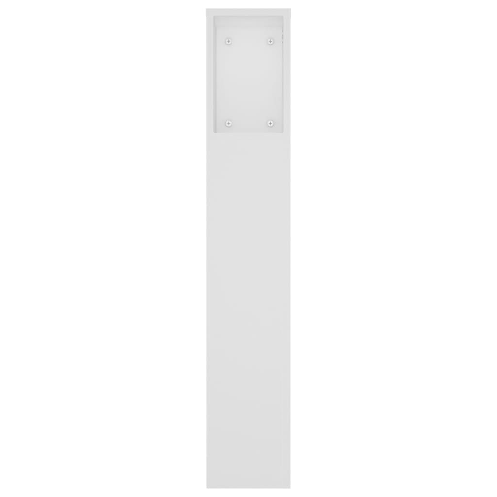 vidaXL Armário de cabeceira 180x18,5x104,5 cm branco