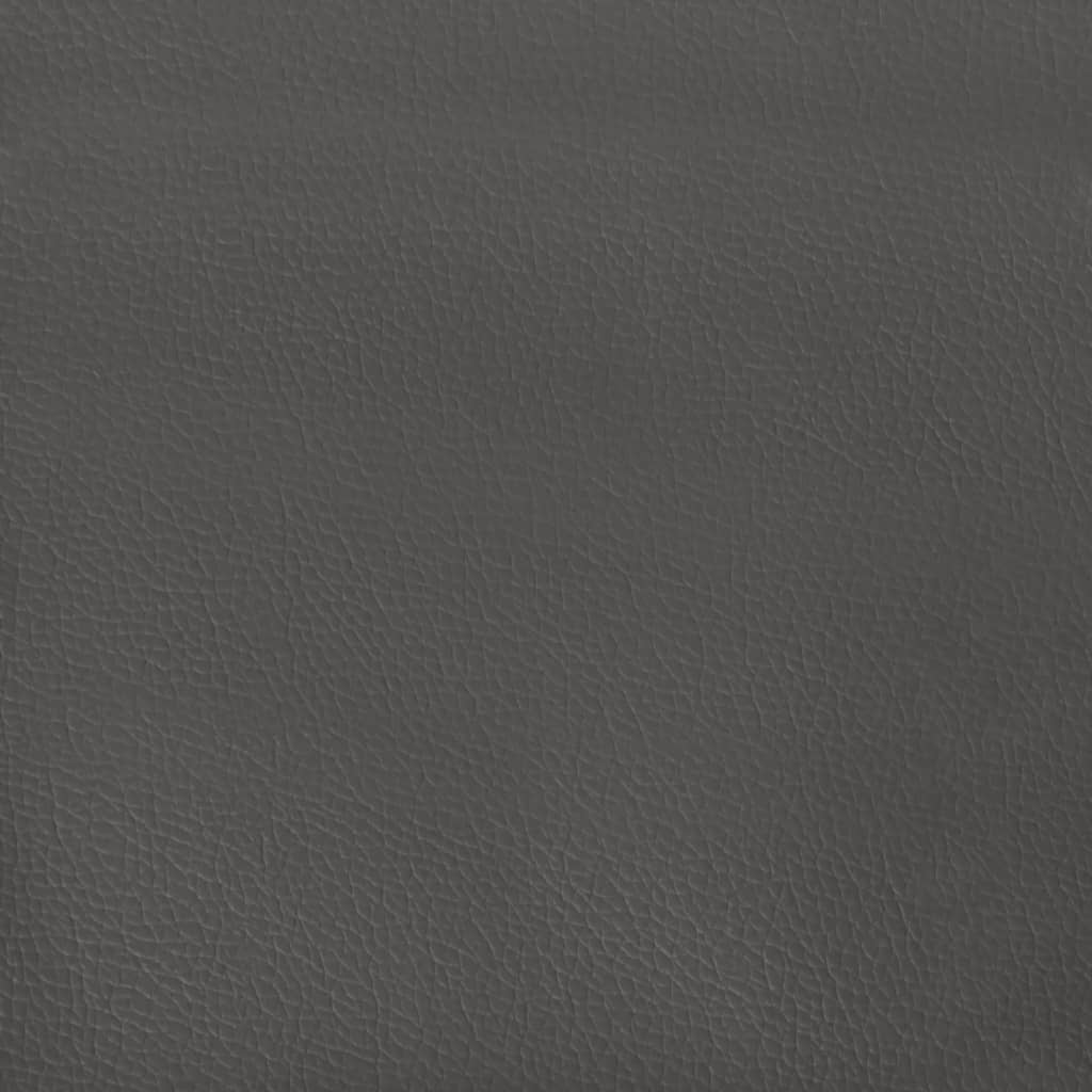 vidaXL Colchão de molas ensacadas 140x200x20 cm couro artificial cinza