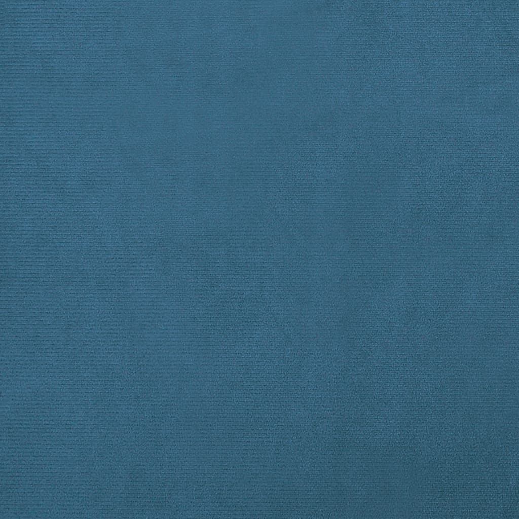 vidaXL Sofá infantil com apoio de pés 100x50x30 cm veludo azul