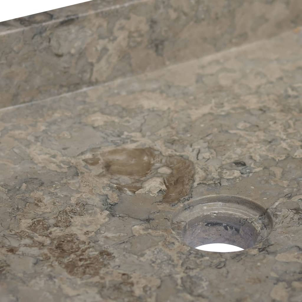 vidaXL Lavatório 40x40x10 cm mármore cinzento