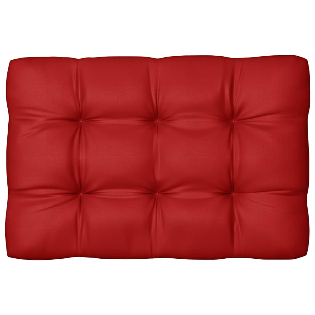 vidaXL Almofadões para sofás de paletes 7 pcs vermelho