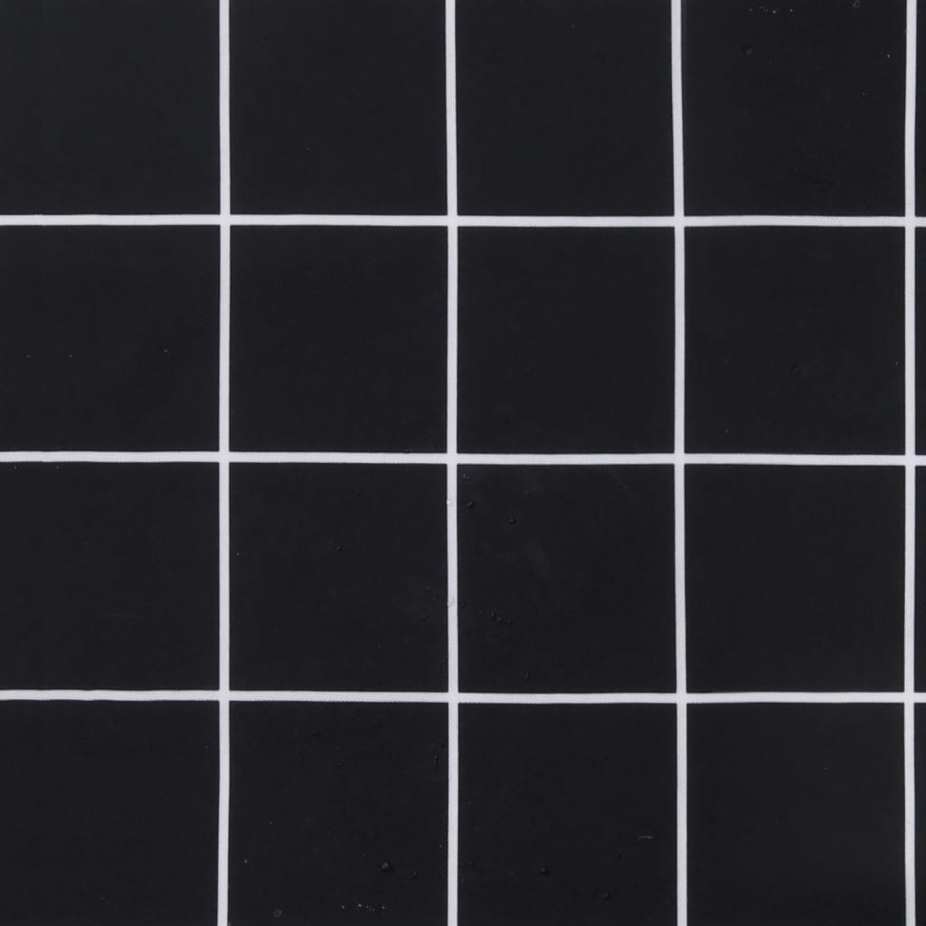 vidaXL Almofadão móveis paletes 60x60x8 cm tecido oxford xadrez preto