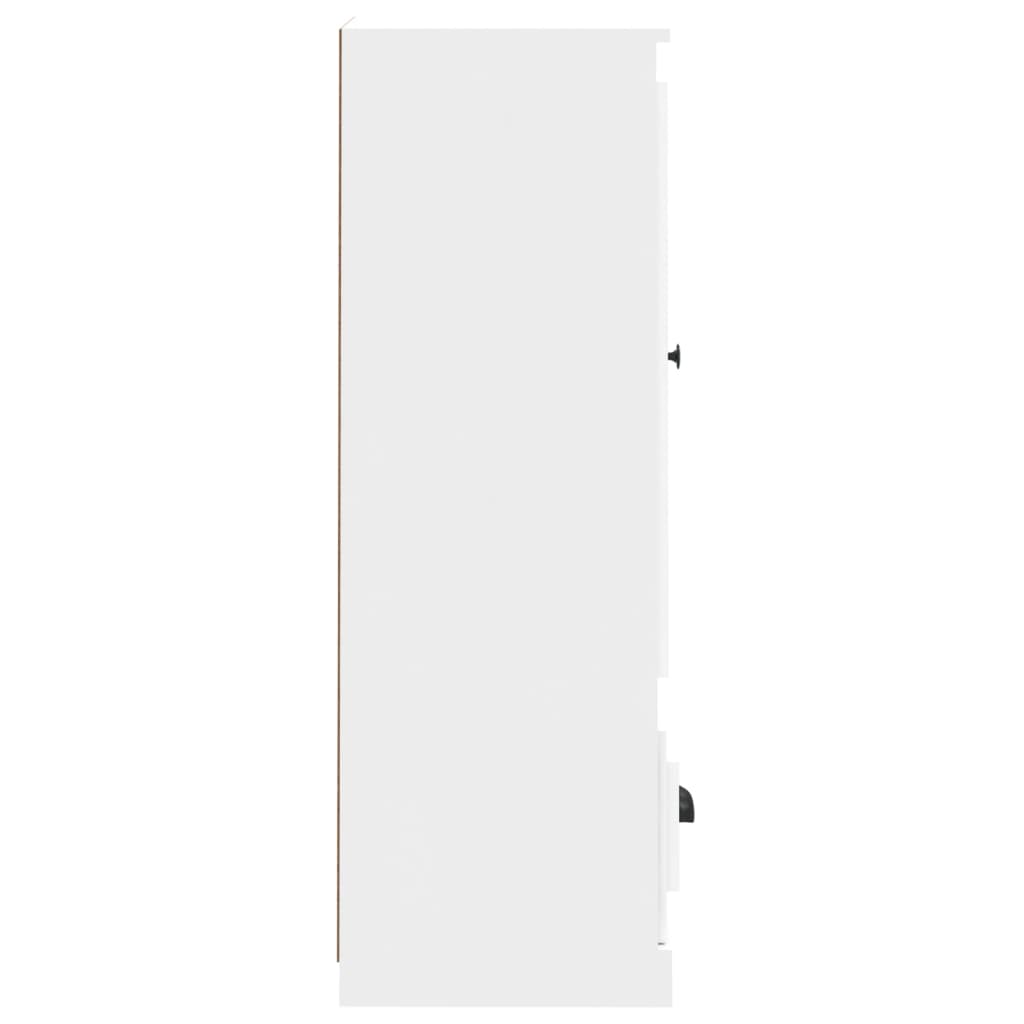 vidaXL Aparador alto 36x35,5x103,5 cm derivados de madeira branco