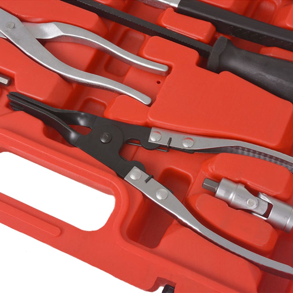 vidaXL Kit de ferramentas de montagem e manutenção de travões 15 pcs