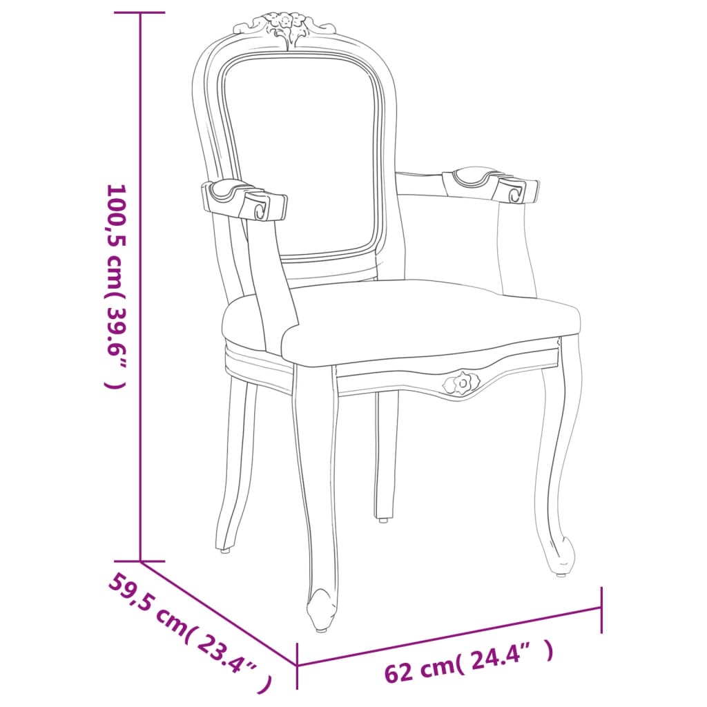 vidaXL Cadeiras de jantar 2 pcs 62x59,5x100,5 cm linho