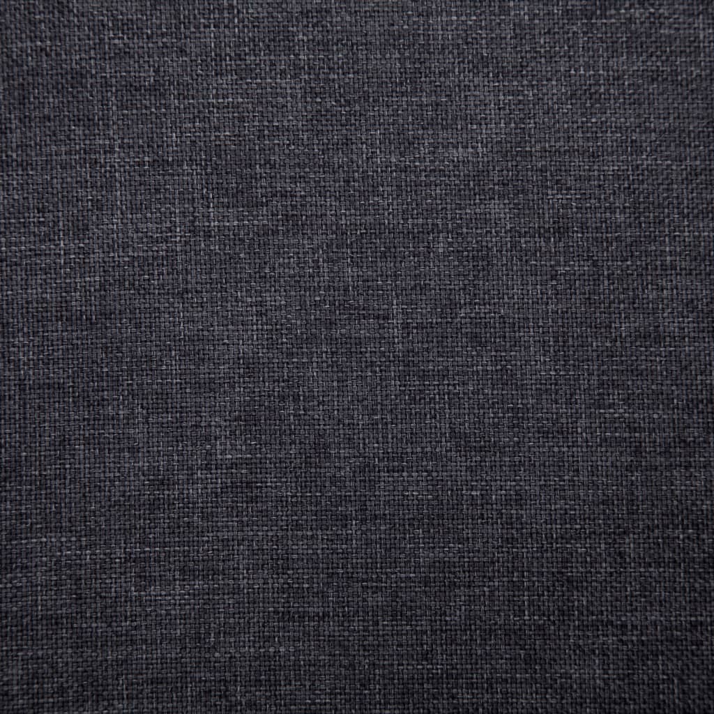 vidaXL Banco 139,5 cm poliéster cinzento-escuro