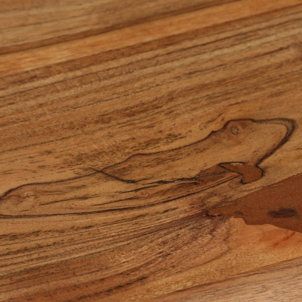 vidaXL Secretária em madeira de acácia maciça 110x50x76 cm