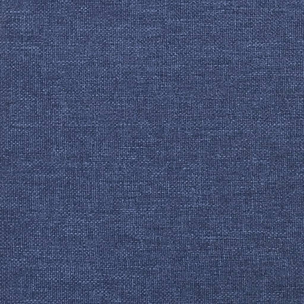 vidaXL Colchão de molas ensacadas 180x200x20 cm tecido azul