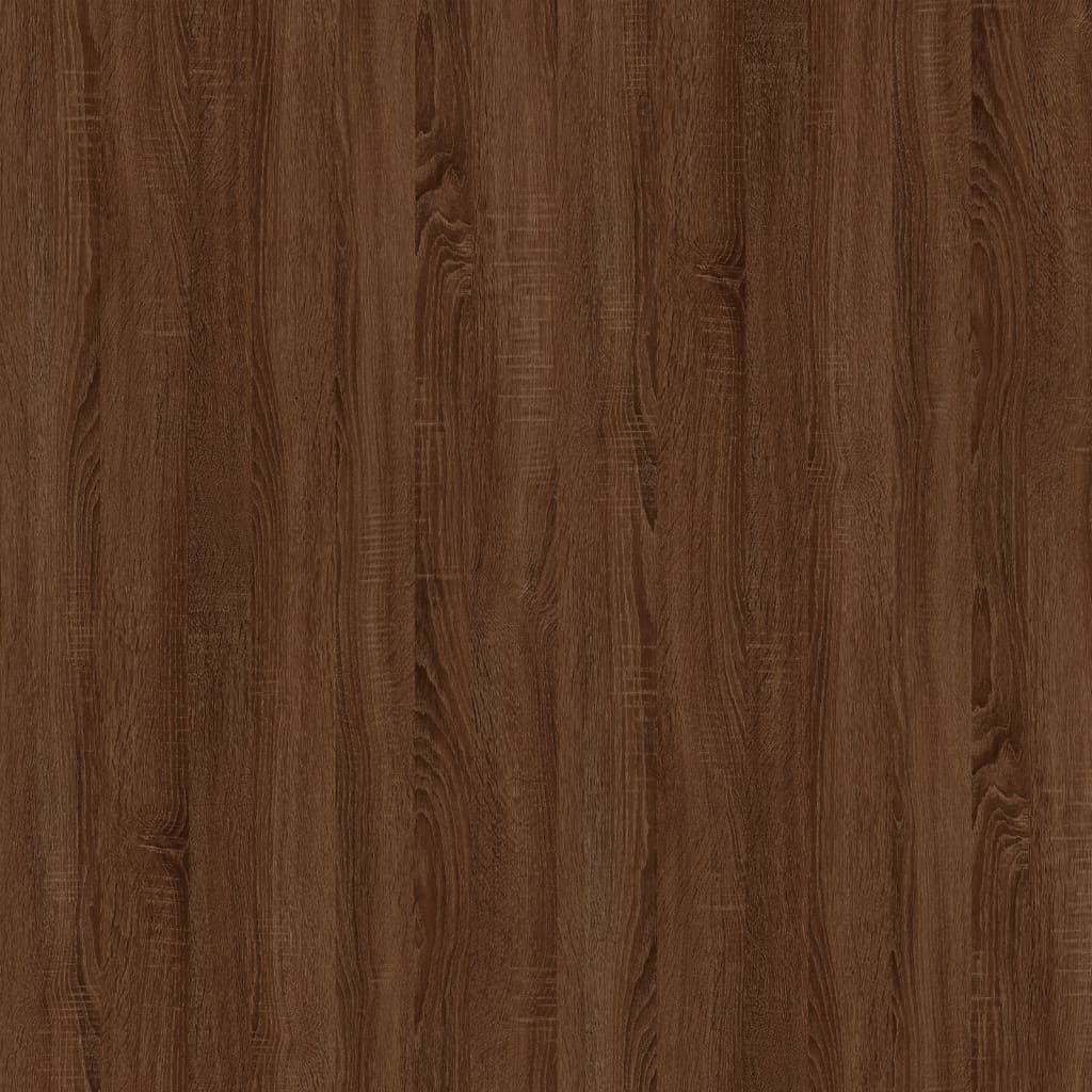 vidaXL Mesas de cabeceira 2 pcs derivados de madeira carvalho castanho