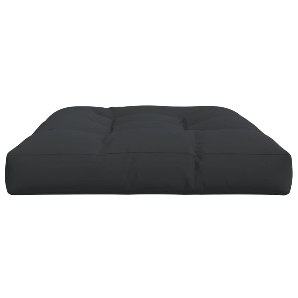 vidaXL Almofadão para sofá de paletes 120x80x12 cm tecido preto