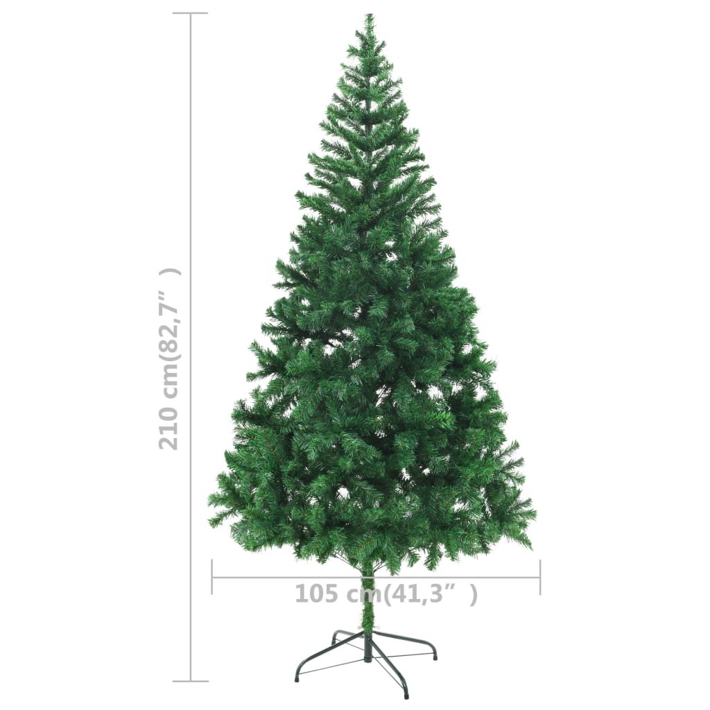 vidaXL Árvore de Natal artificial pré-iluminada c/ bolas 910 ramos