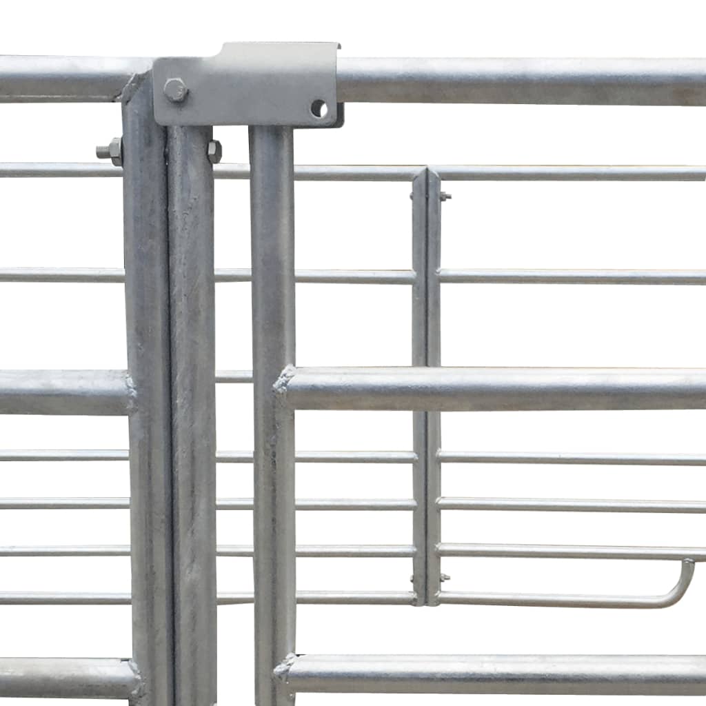 Curral/recinto para ovelhas c/ 4 painéis aço galvanizado 137x137x92 cm