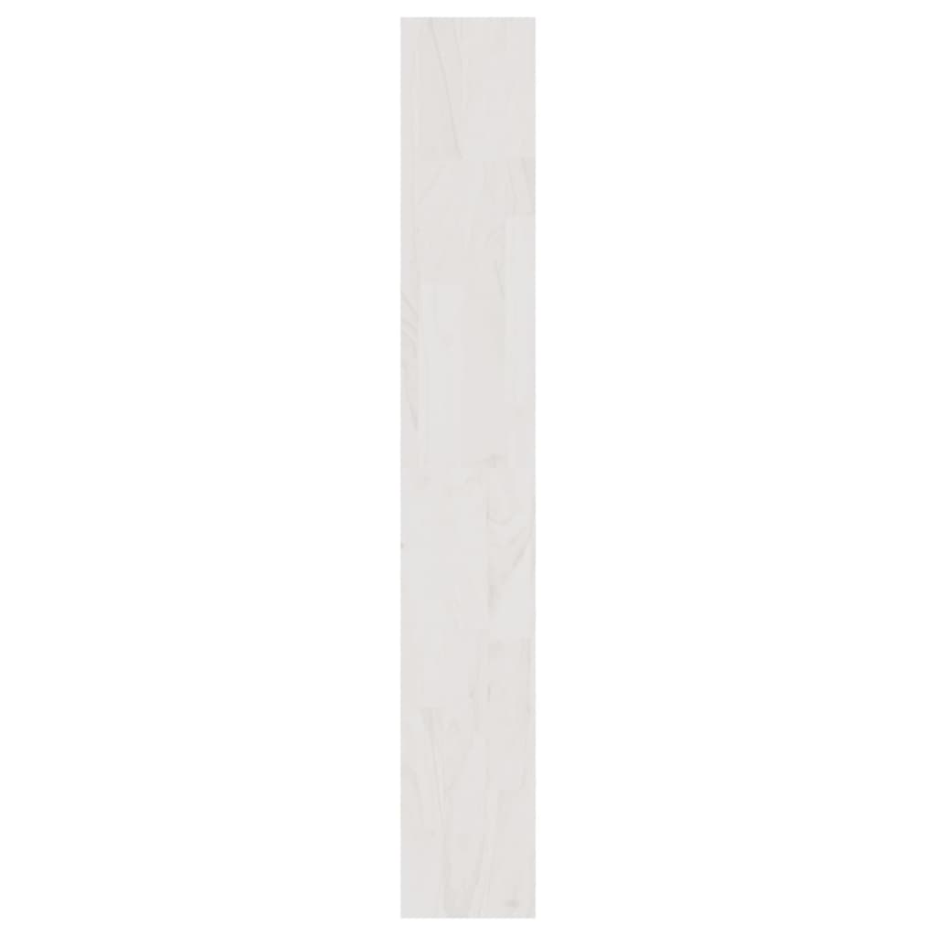 vidaXL Estante/divisória 100x30x200 cm madeira de pinho maciça branco