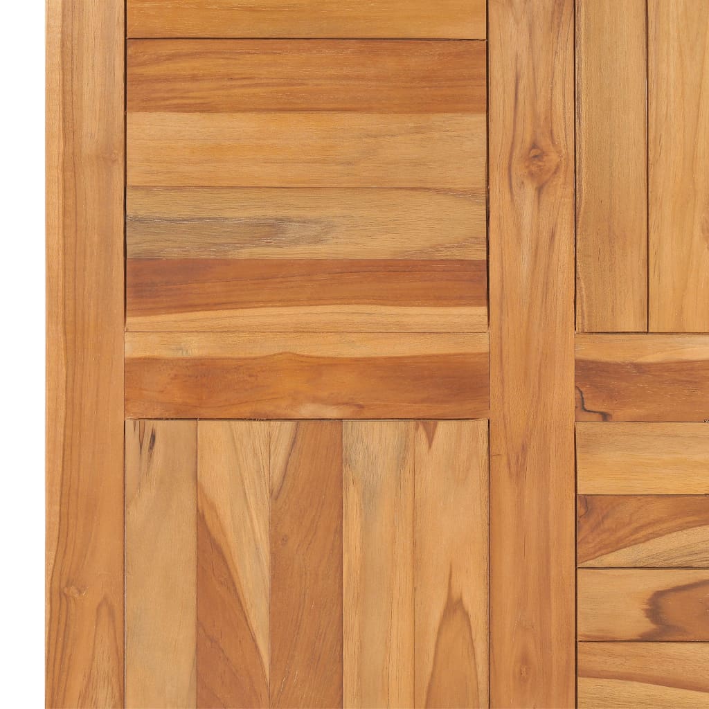 vidaXL Tampo de mesa 70x70x2,5 cm madeira de teca maciça