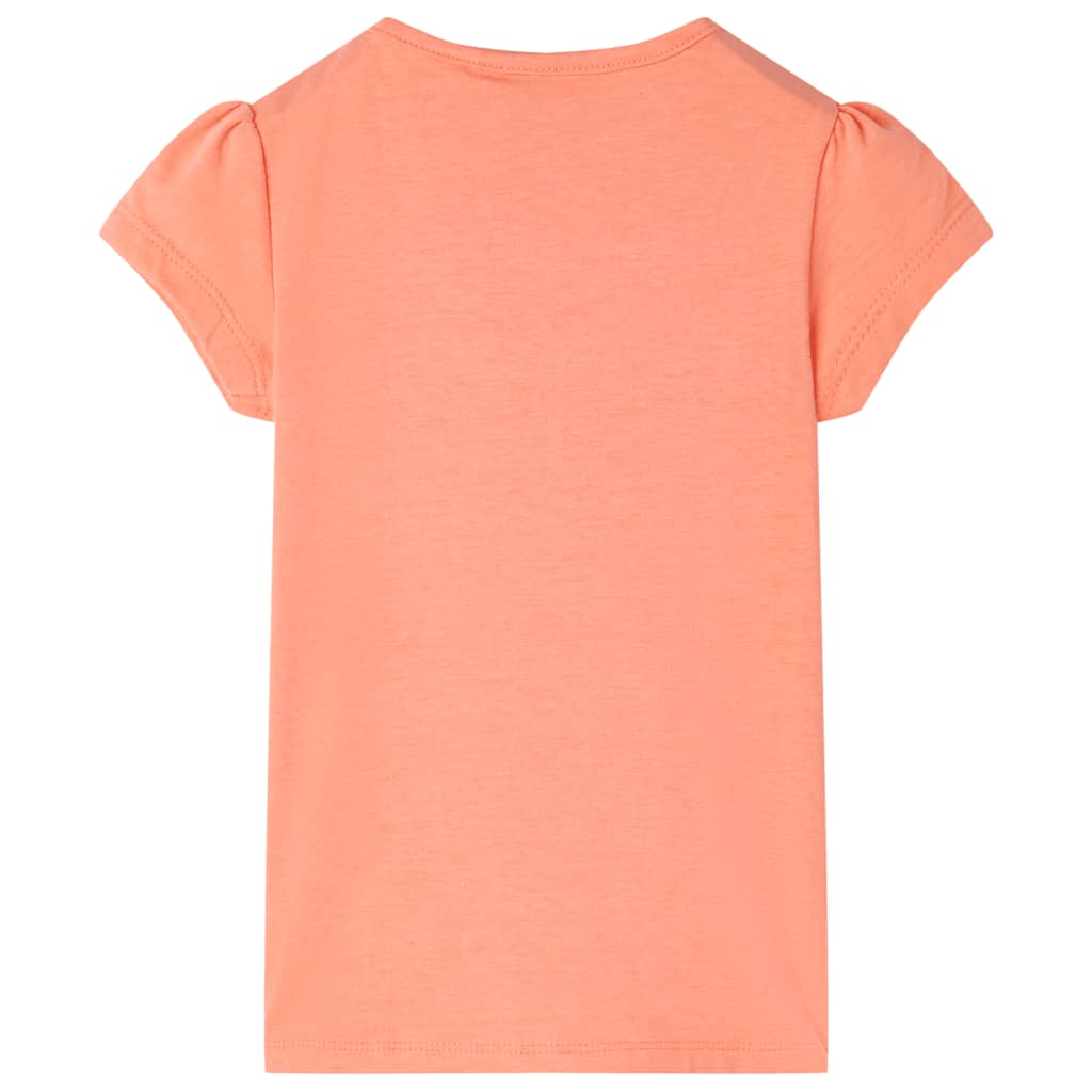 T-shirt para criança laranja-néon 92
