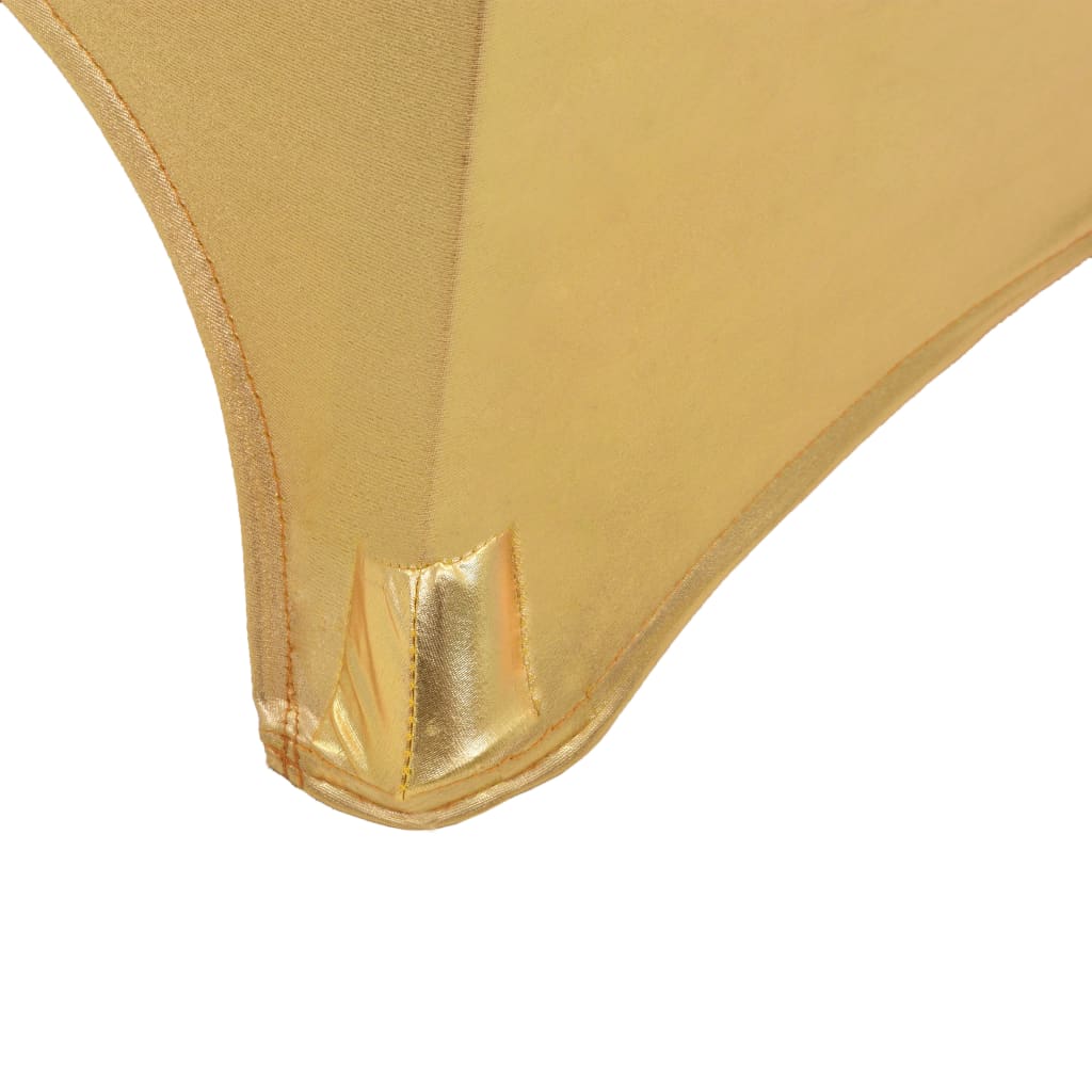 vidaXL 2 pcs capas extensíveis para mesa 60 cm dourado