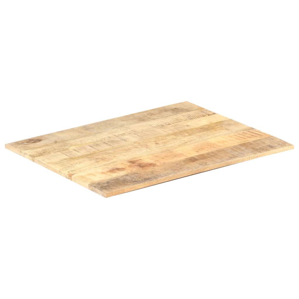 vidaXL Tampo de mesa madeira de mangueira maciça 15-16 mm 80x60 cm