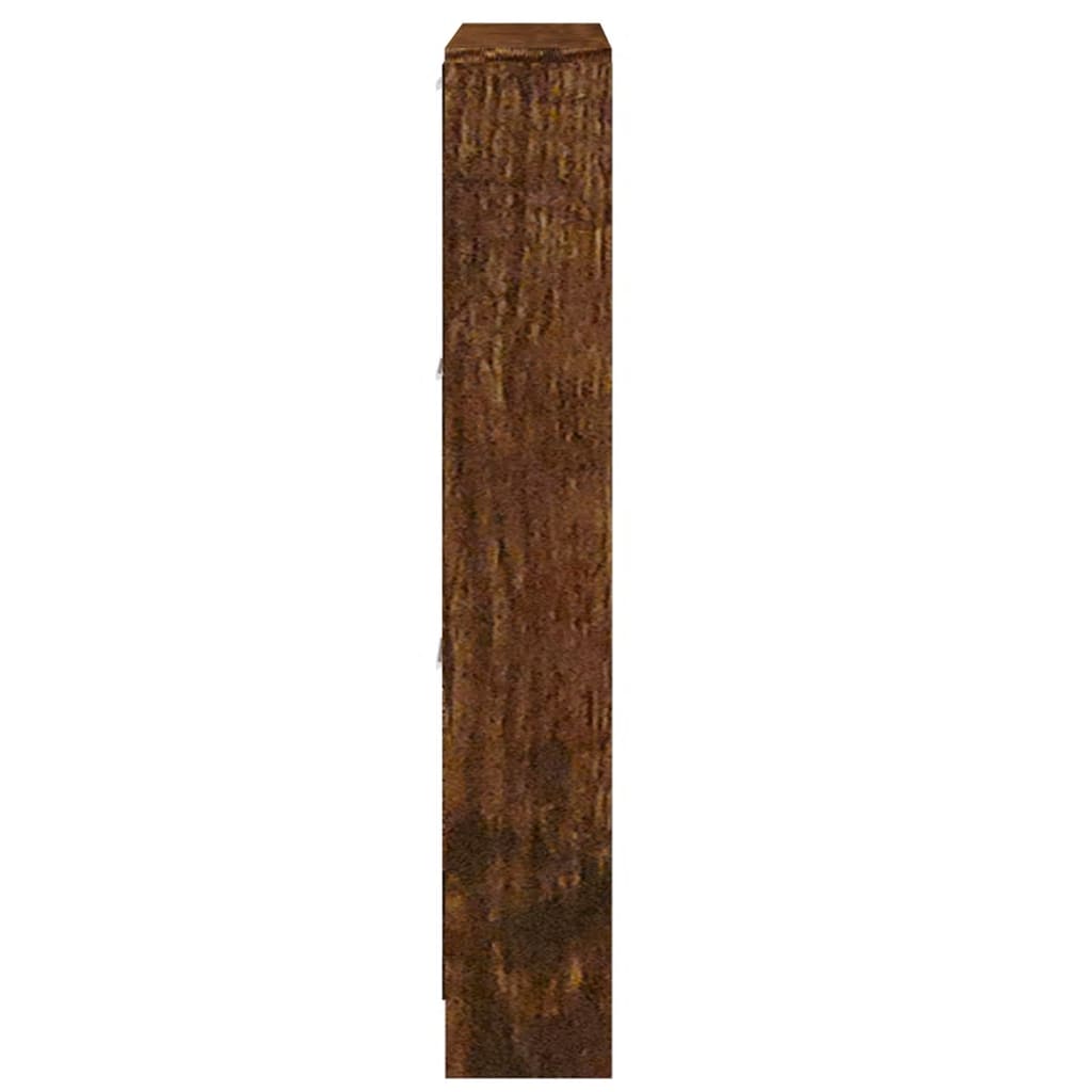vidaXL Sapateira 59x17x108 cm derivados de madeira carvalho fumado