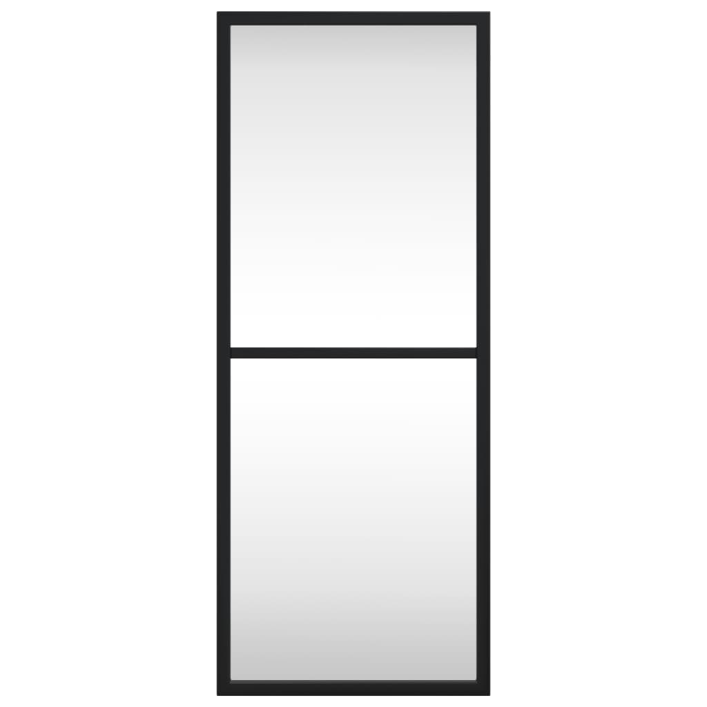 vidaXL Espelho de parede retangular 20x50 cm ferro preto