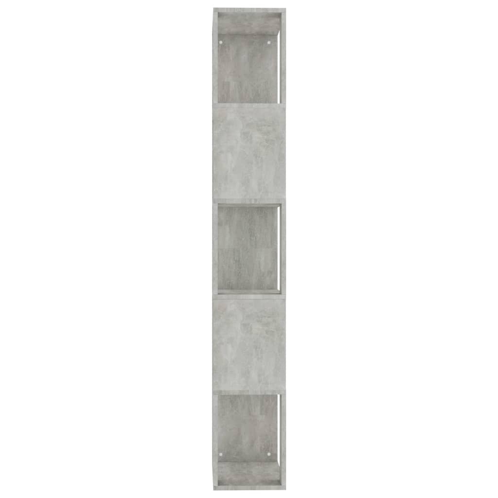vidaXL Estante/divisória 45x24x159 cm contraplacado cinzento cimento