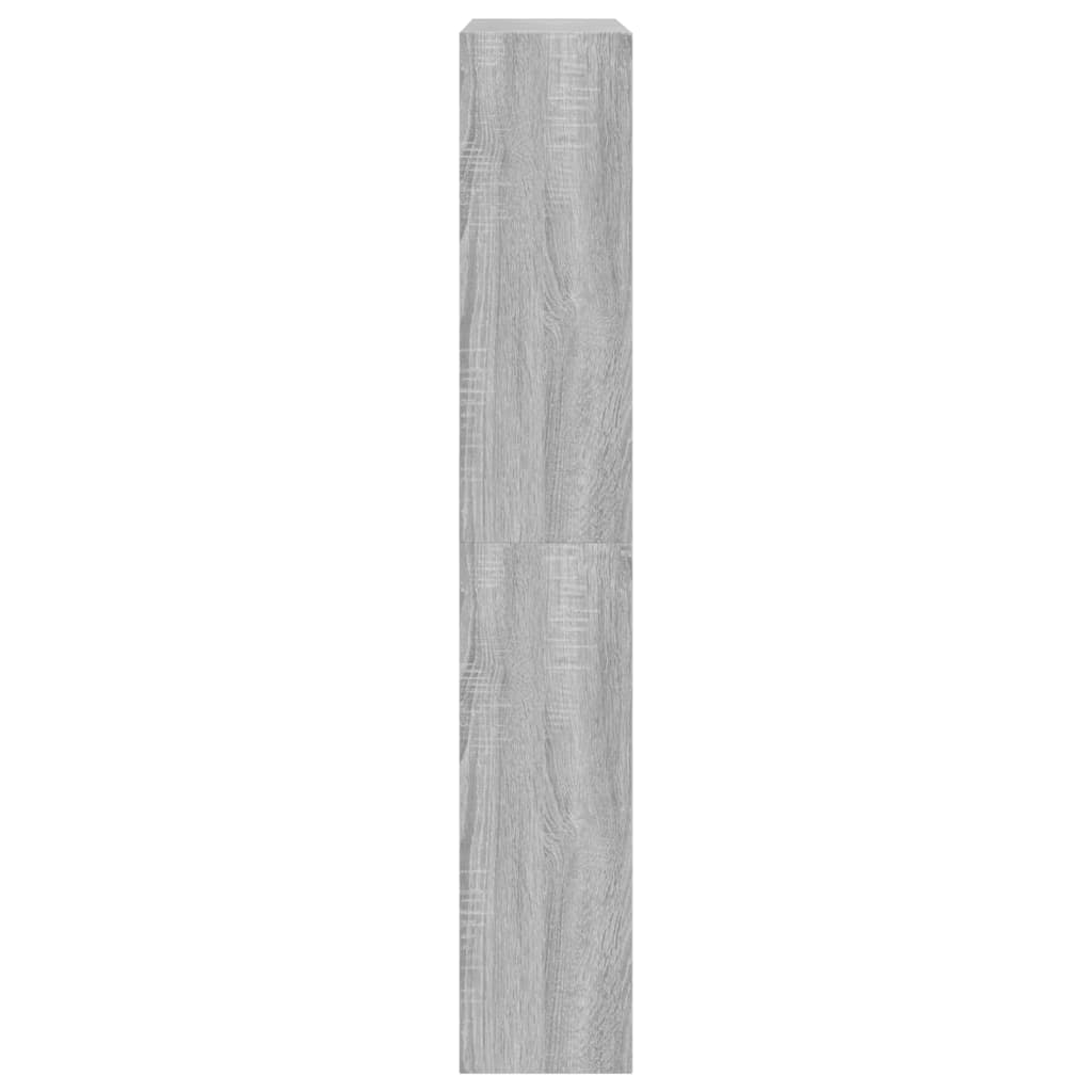 vidaXL Sapateira 80x21x125,5 cm derivados de madeira cinzento sonoma