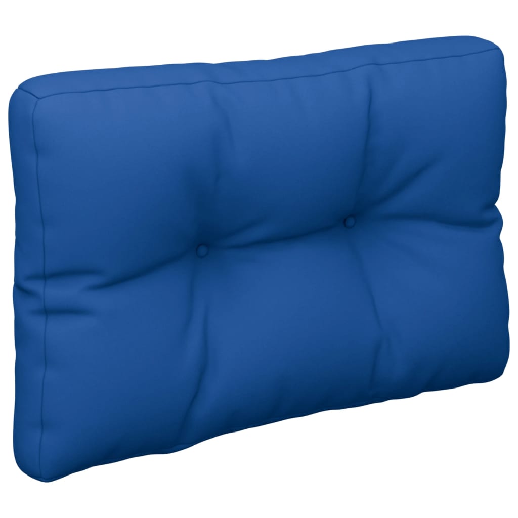 vidaXL Almofadão para sofá de paletes 60x40x12 cm tecido azul real